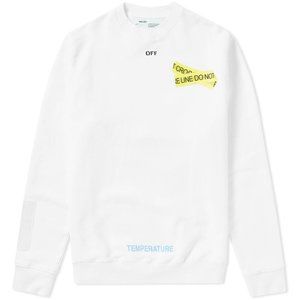 Off-White Firetape Sweatshirt White